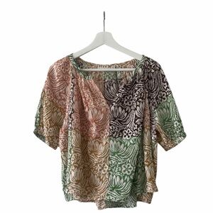 Roller Rabbit Oversized Short Sleeve Blouse